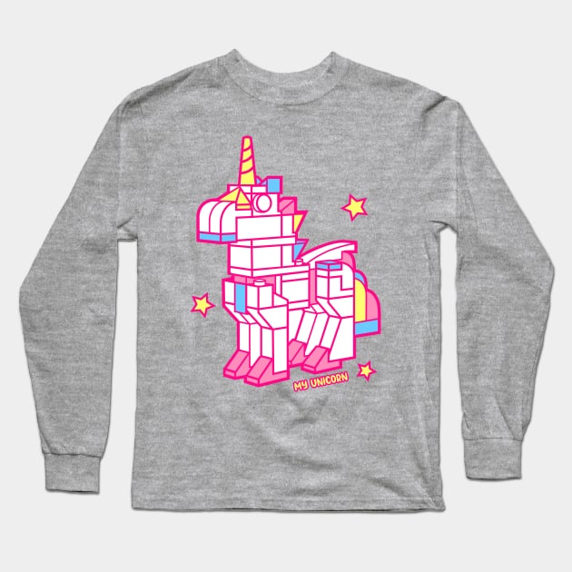 My Sweet Unicorn Lego Long Sleeve T-Shirt by Acid_rain